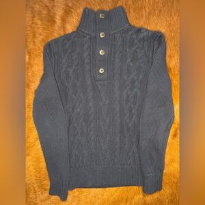 Banana Republic Navy Cable Knit Sweater